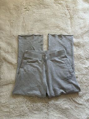Victoria's Secret Gray Drawstring Wide Leg Lounge Pants
